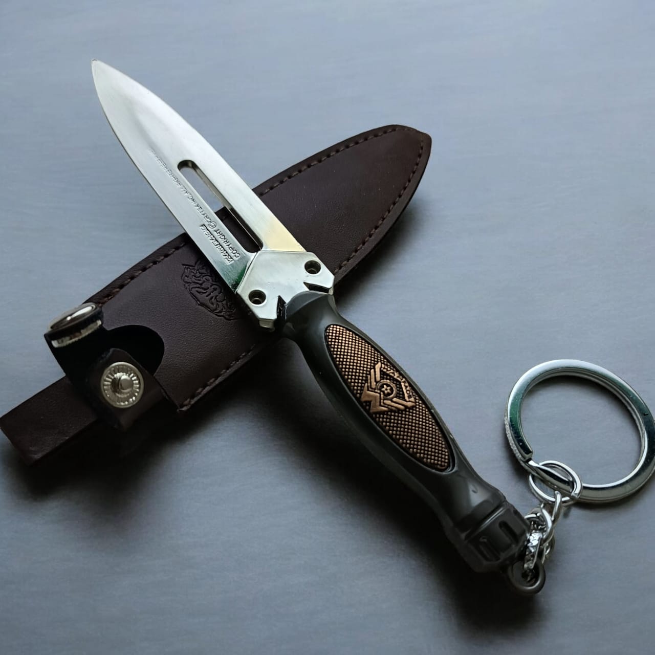 Tactical Knife Keychain - Perfect Keyring for PUBG Fans & Action Game Enthusiasts | Unique Gift Idea with Blunt Edges for Bike, Car, Home, or Office (Copy) (Copy)