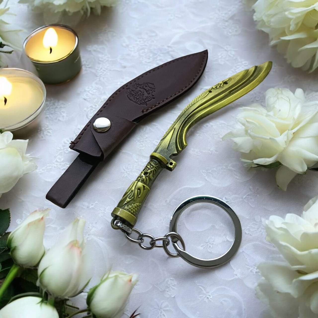 PUBG Inspired Knife Keychain - Kilpan Tactical Keyring for Gamers & Collectors