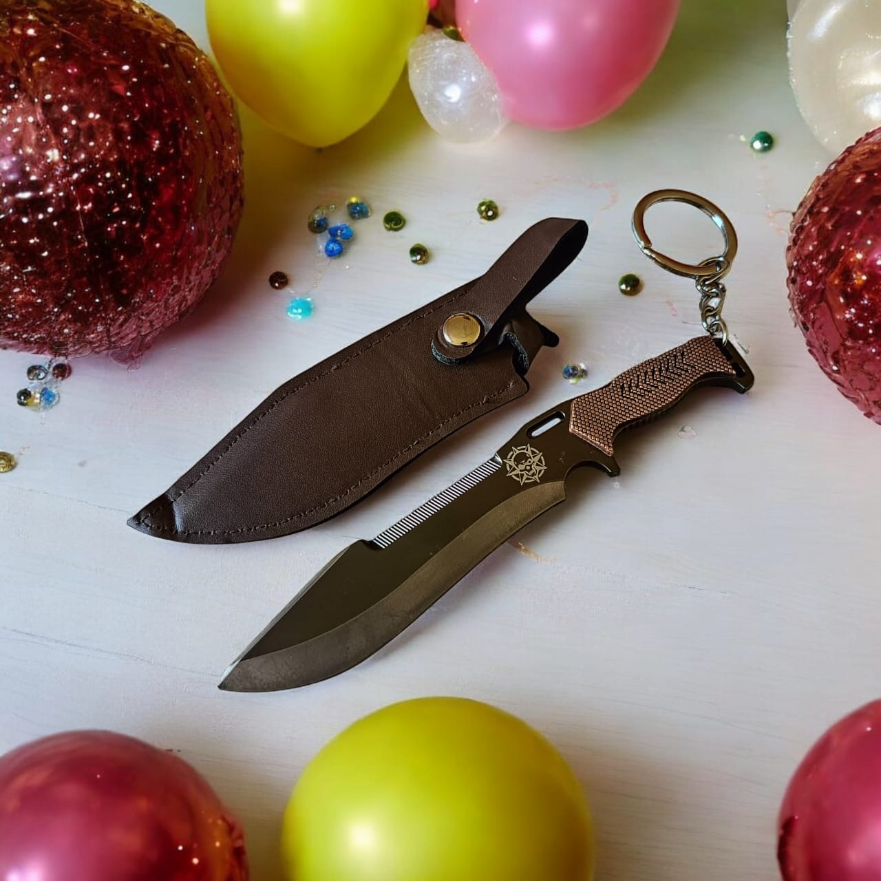 Tactical Knife Keychain - Perfect Keyring for PUBG Fans & Action Game Enthusiasts | Unique Gift Idea with Blunt Edges for Bike, Car, Home, or Office